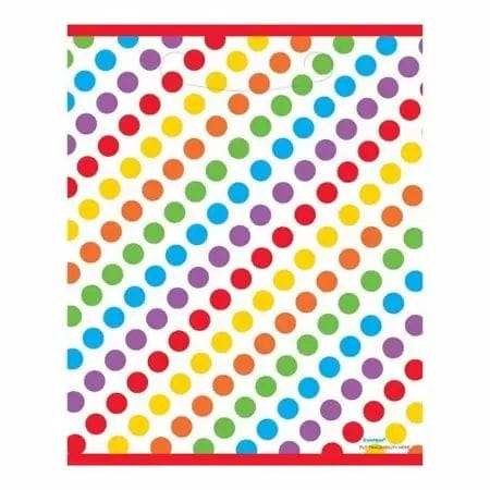Unique Party Supplies Rainbow Birthday Loot Bags (8 count)