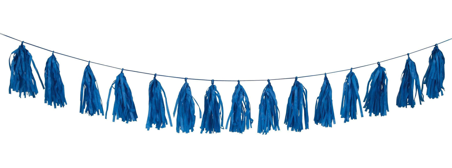 Unique Party Supplies Royal Blue 9-Foot Tassel Garland