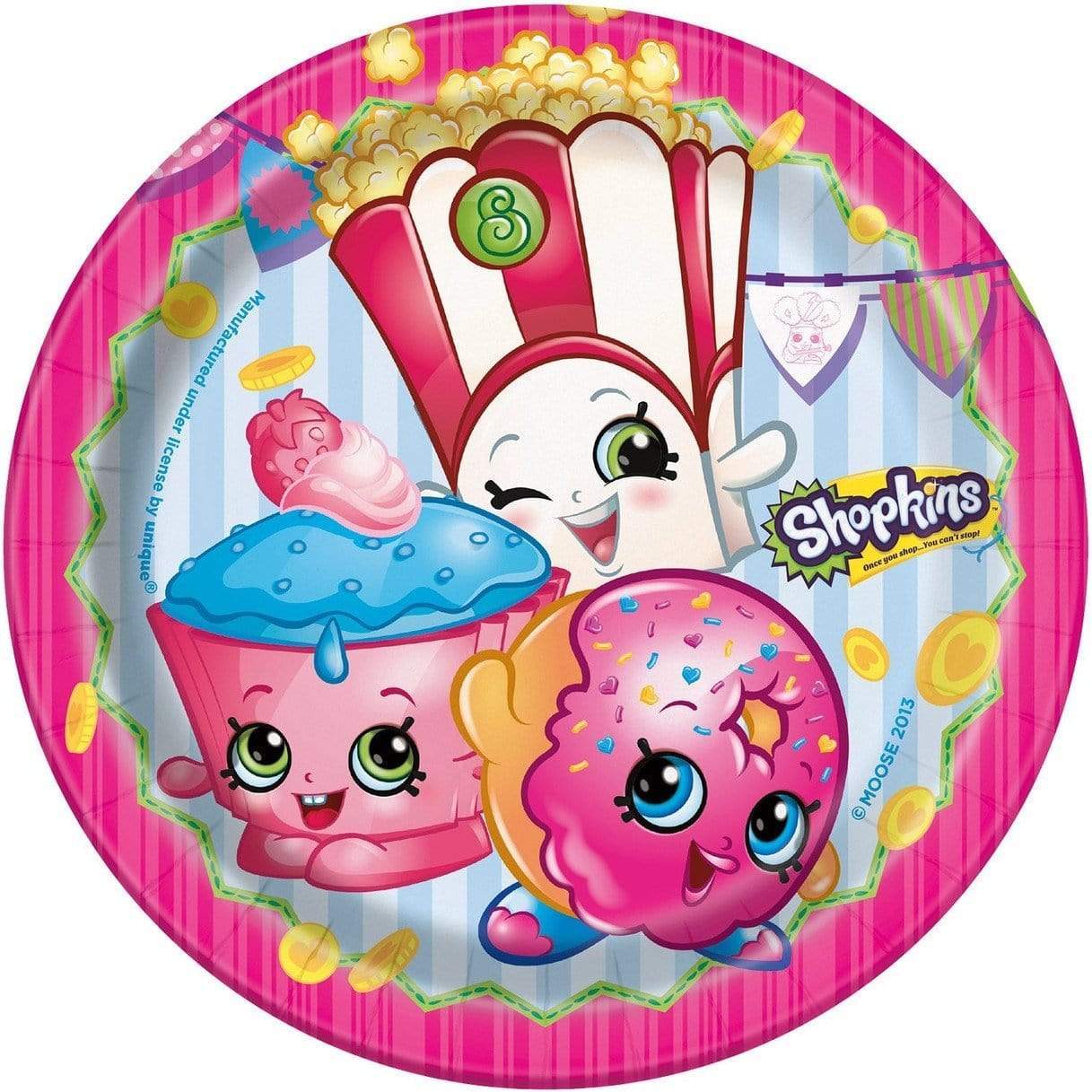Unique Party Supplies Shopkins Sml Plates (8 count)