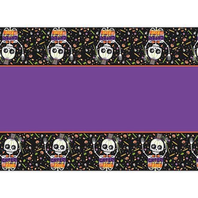 Unique Party Supplies Skeleton Trick or Treat Halloween Table Cover