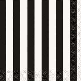 Unique Referee Black Stripes Beverage Napkins (16 count)