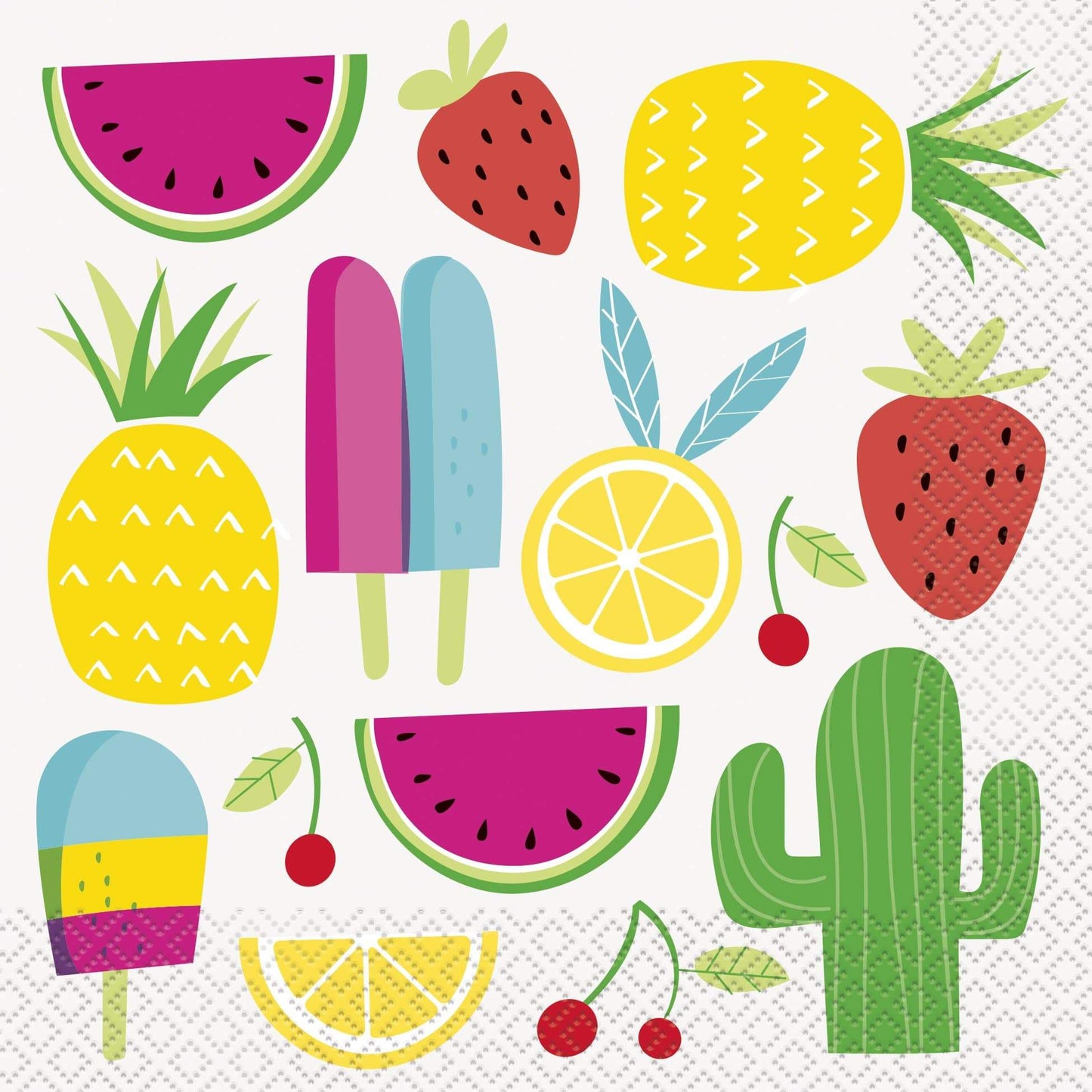Unique Sweet & Succulent Summer Napkins (16 count)