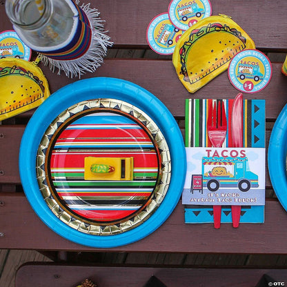 Viva Fiesta Dessert Plates 7″ by Fun Express from Instaballoons