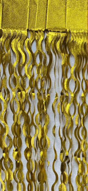Wave Foil Door Curtains - Winner Party