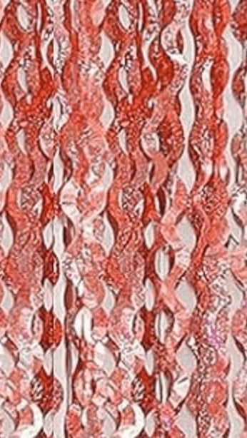 Wave Foil Door Curtains - Winner Party