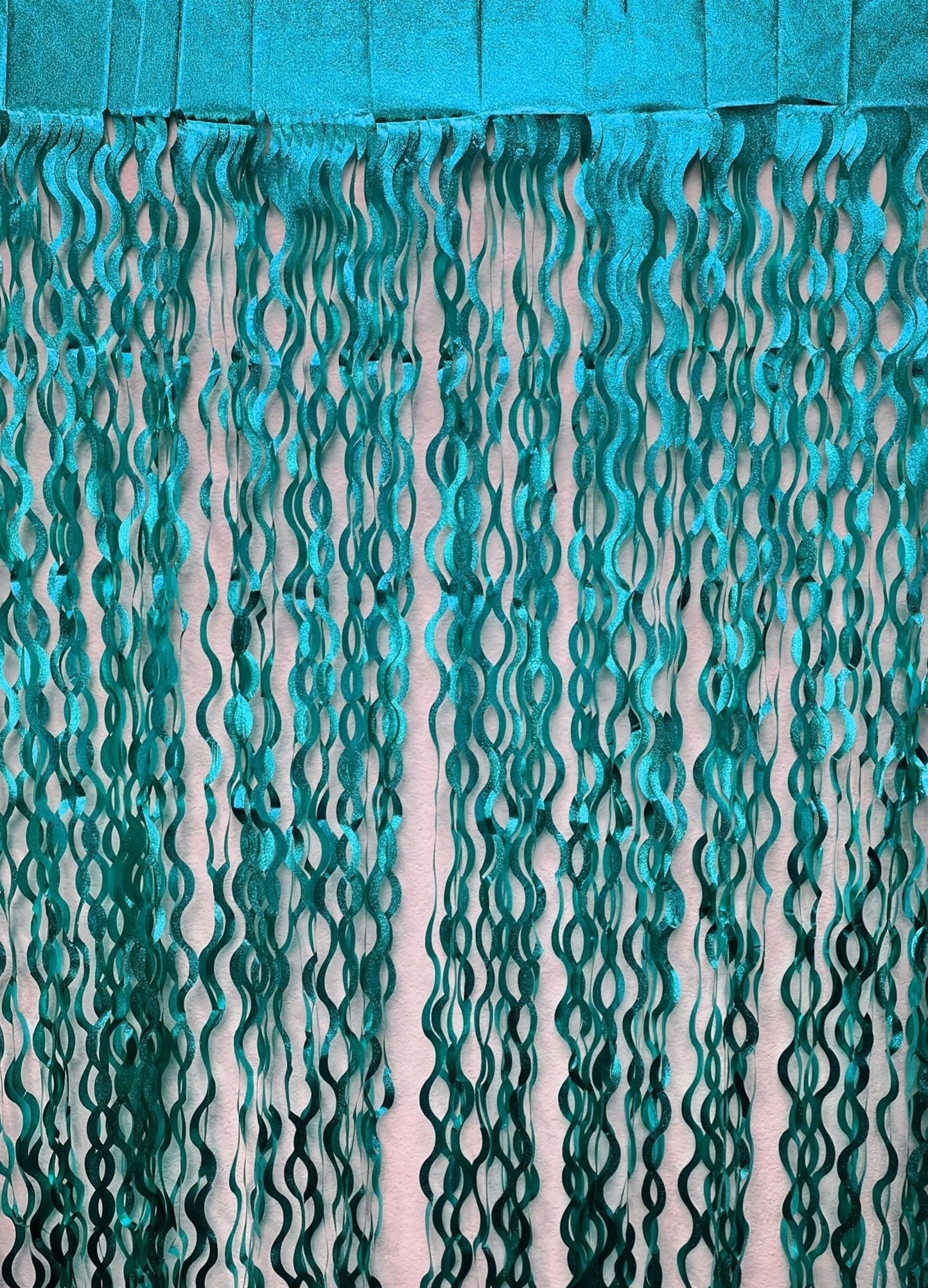 Wave Foil Door Curtains - Winner Party