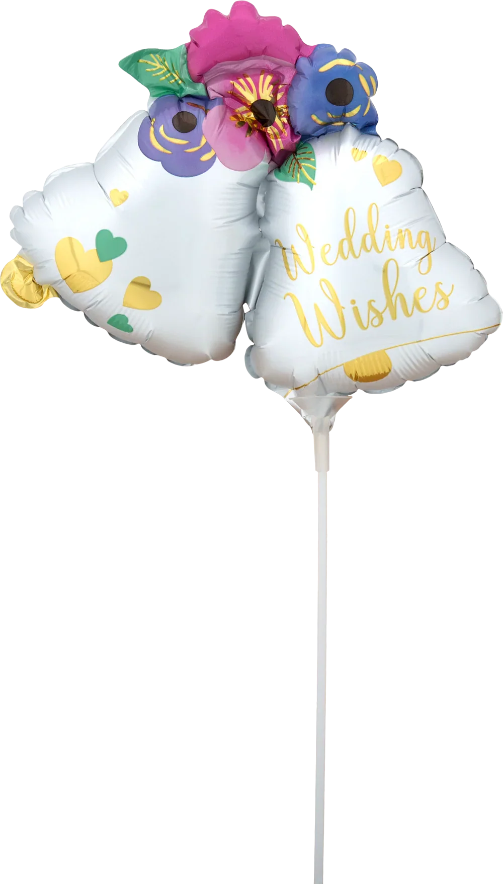 Wedding Bells Mini Shape (Requires heat-sealing) 11″ Foil Balloon by Anagram from Instaballoons