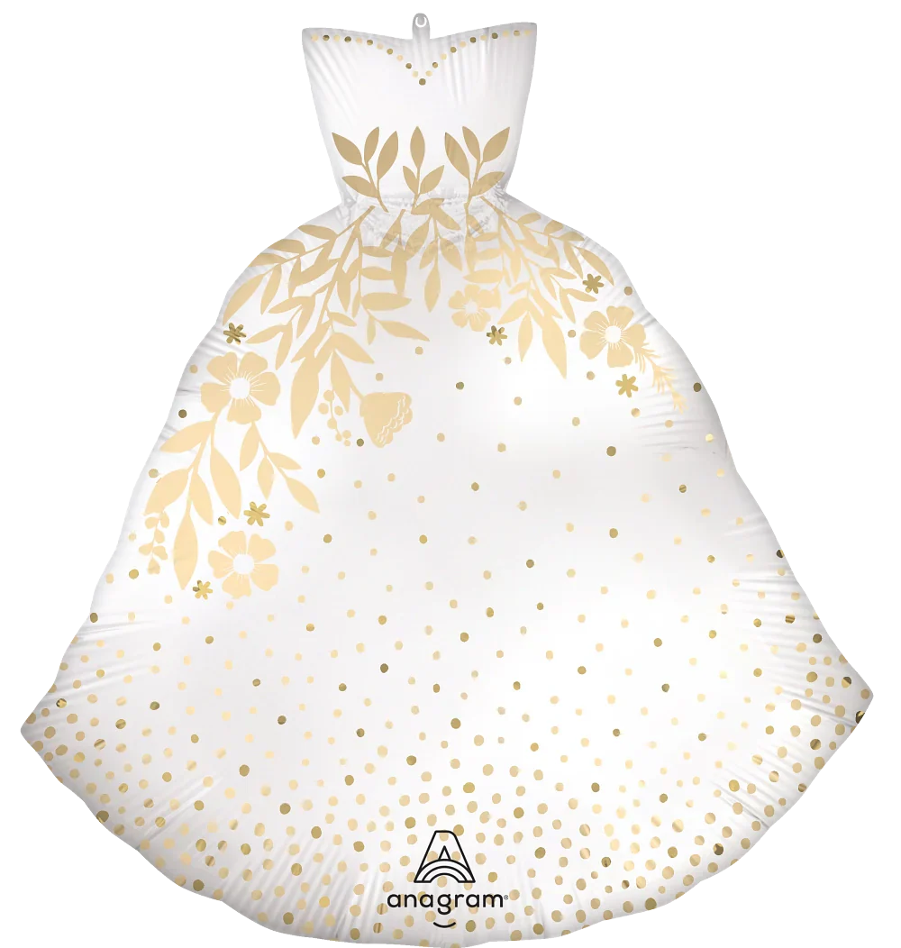 Wedding Dress Let's Toast 29″ Foil Balloon by Anagram from Instaballoons