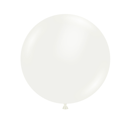 White 17″ Latex Balloons by Tuftex from Instaballoons