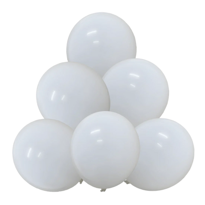 White 18″ Latex Balloons by GloMex from Instaballoons