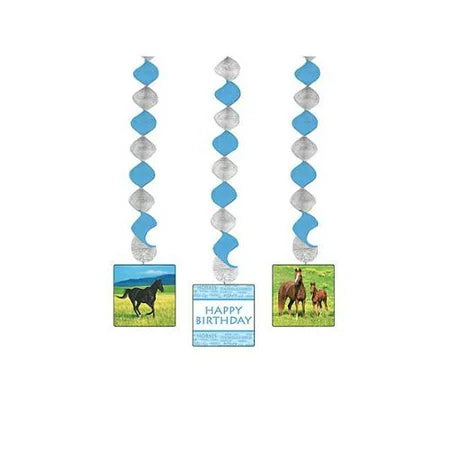 Wild Horses Dangling CO Foil Balloons by Convergram from Instaballoons