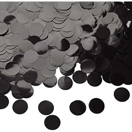 5/8" Black Foil Confetti 1oz.