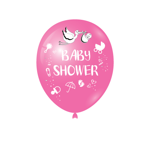 Winntex Latex Light Pink Baby Shower 12″ Latex Balloons (8)