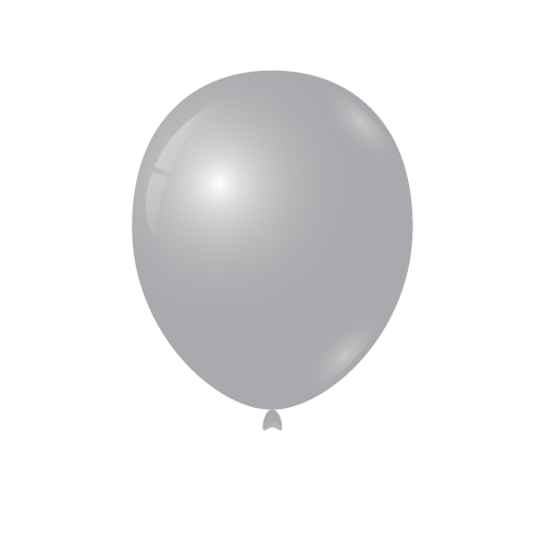 Metallic Silver 12″ Latex Balloons (10)
