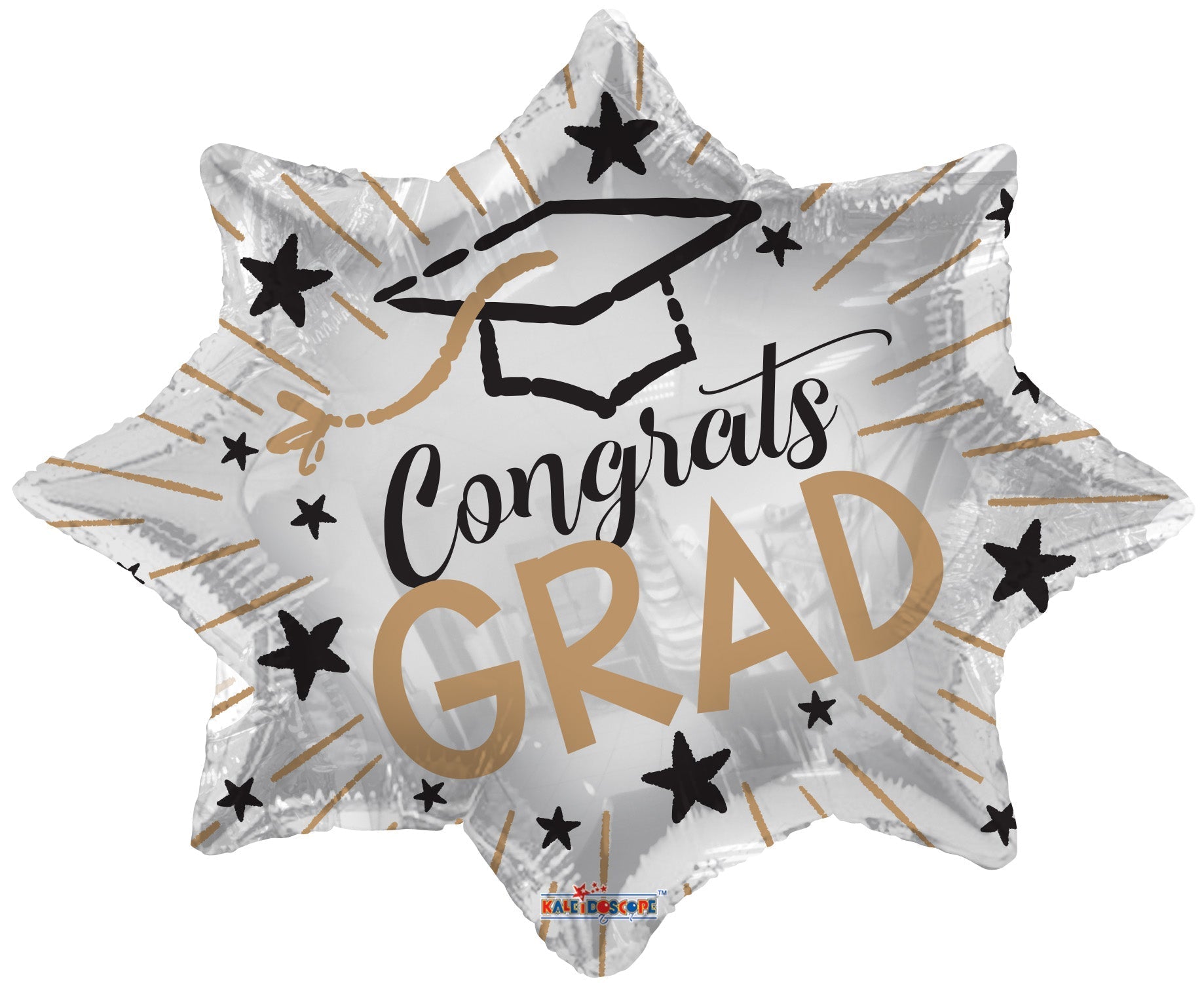 Yay Congrats Grad Burst 18″ Foil Balloon by Convergram from Instaballoons
