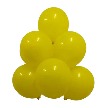 Yellow 12″ Latex Balloons by GloMex from Instaballoons