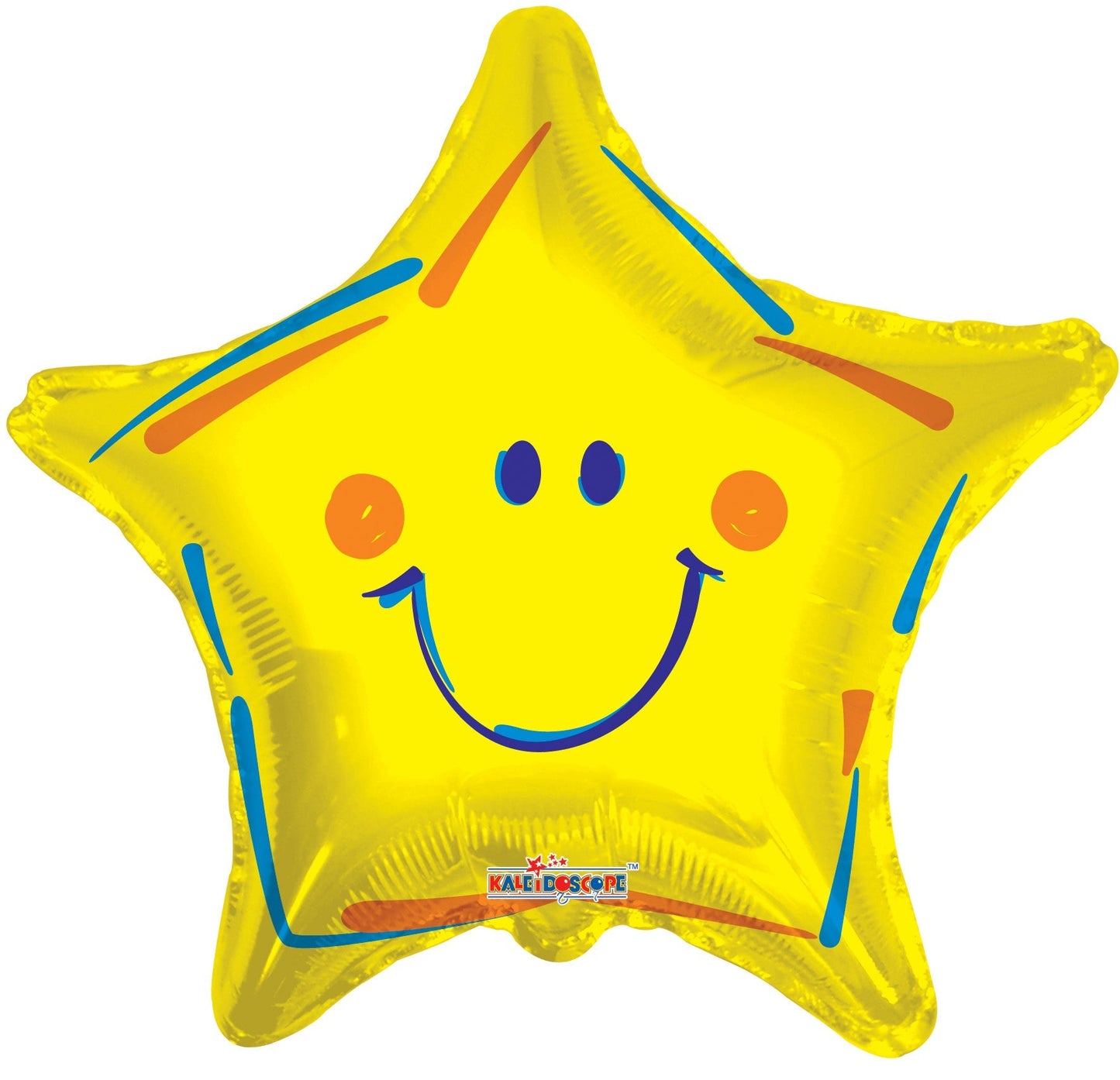 yellow SV Yellow Smiley Star 18″ Foil Balloons by Convergram from Instaballoons