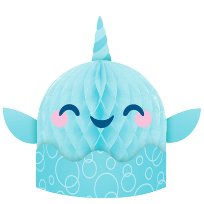 Happy Narwhal Honeycomb Centerpiece